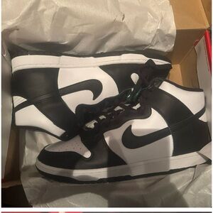 Nike Black and White High-Top Sneakers